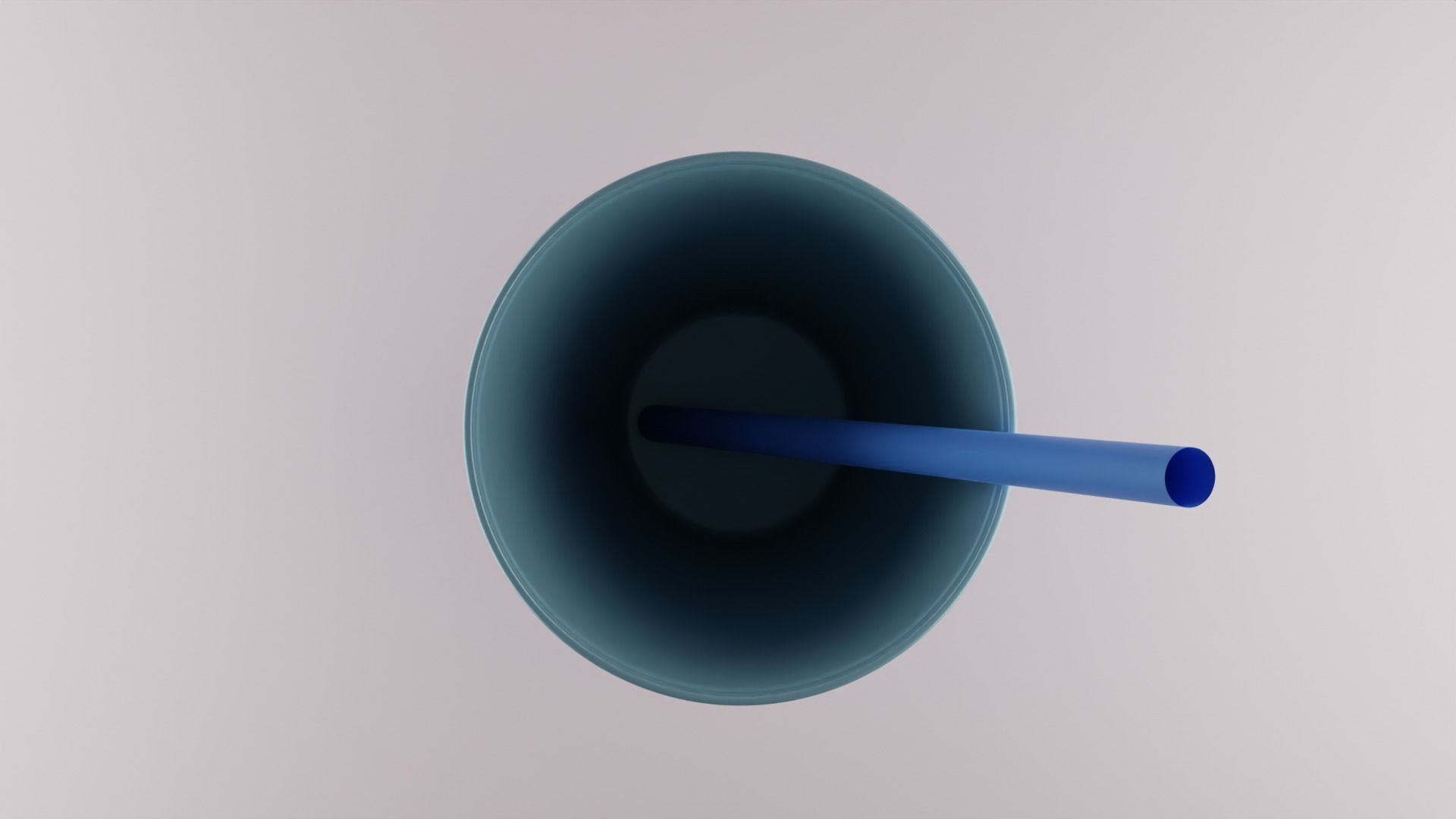 Cup with straw 3D model_3