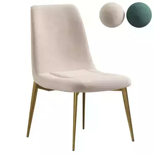 Mid Century Modern Green Dining Chair Armless by Homary