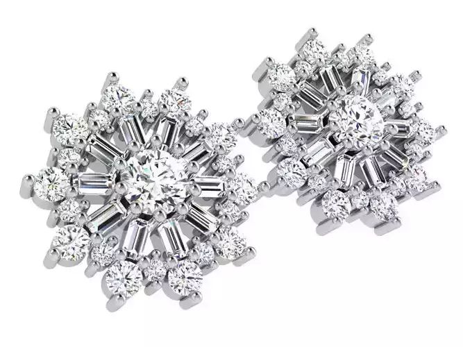 Snowflake Stud Earring 4727