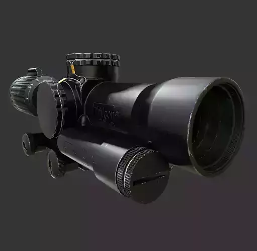 Trijicon VCOG 1-8x28 Low-poly 3D model