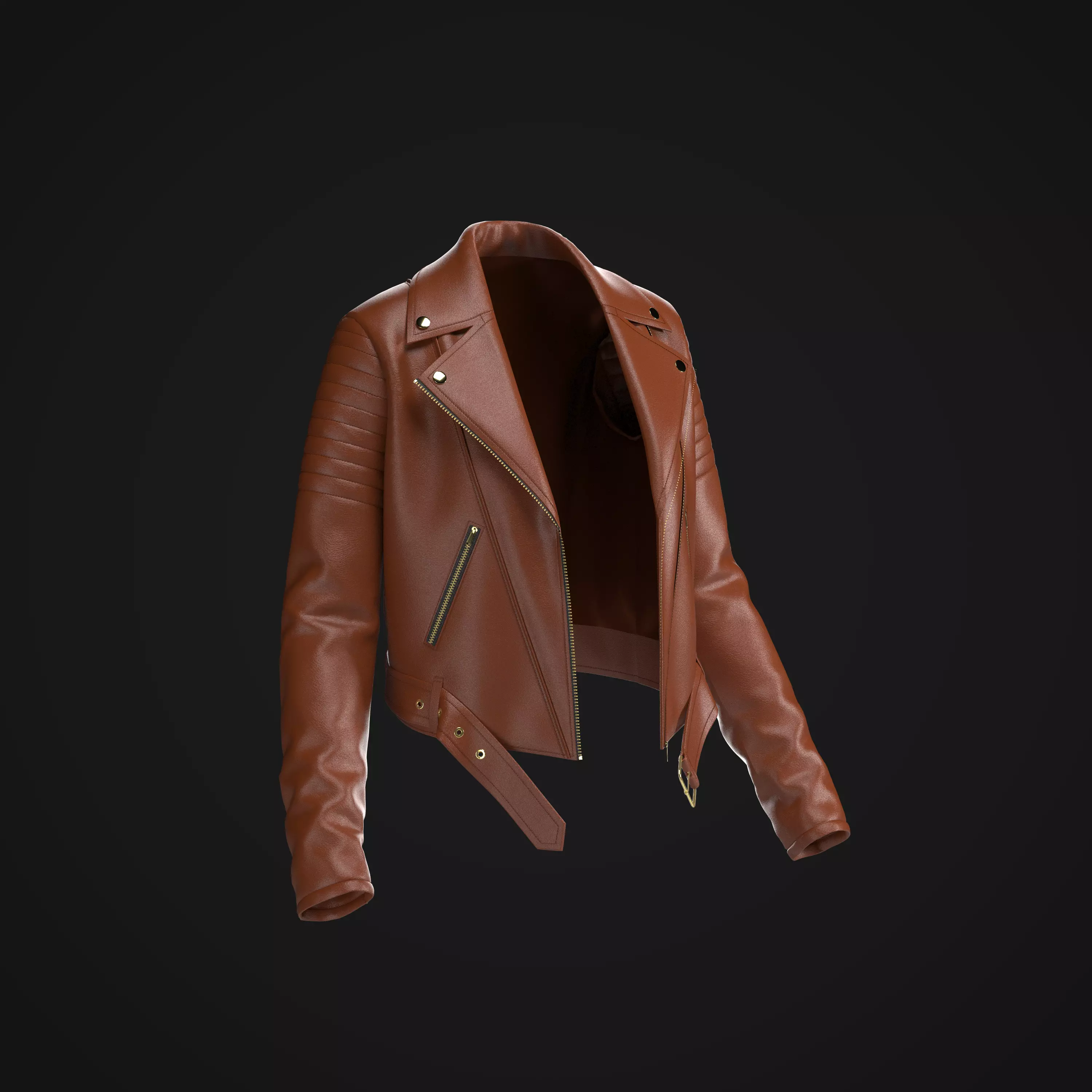 Womens Biker Jacket 3D model