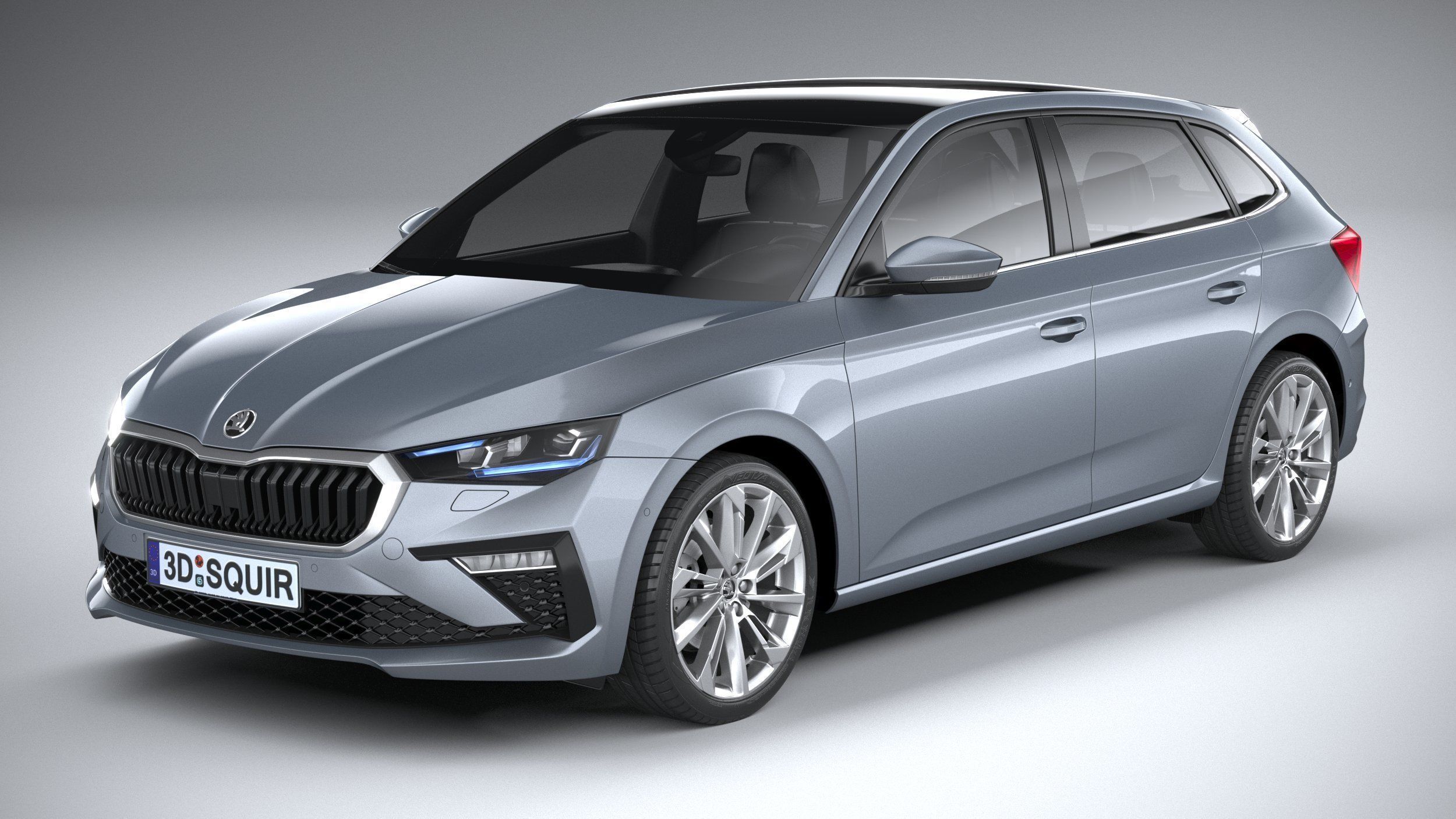 Skoda Scala 2024 3D model_1