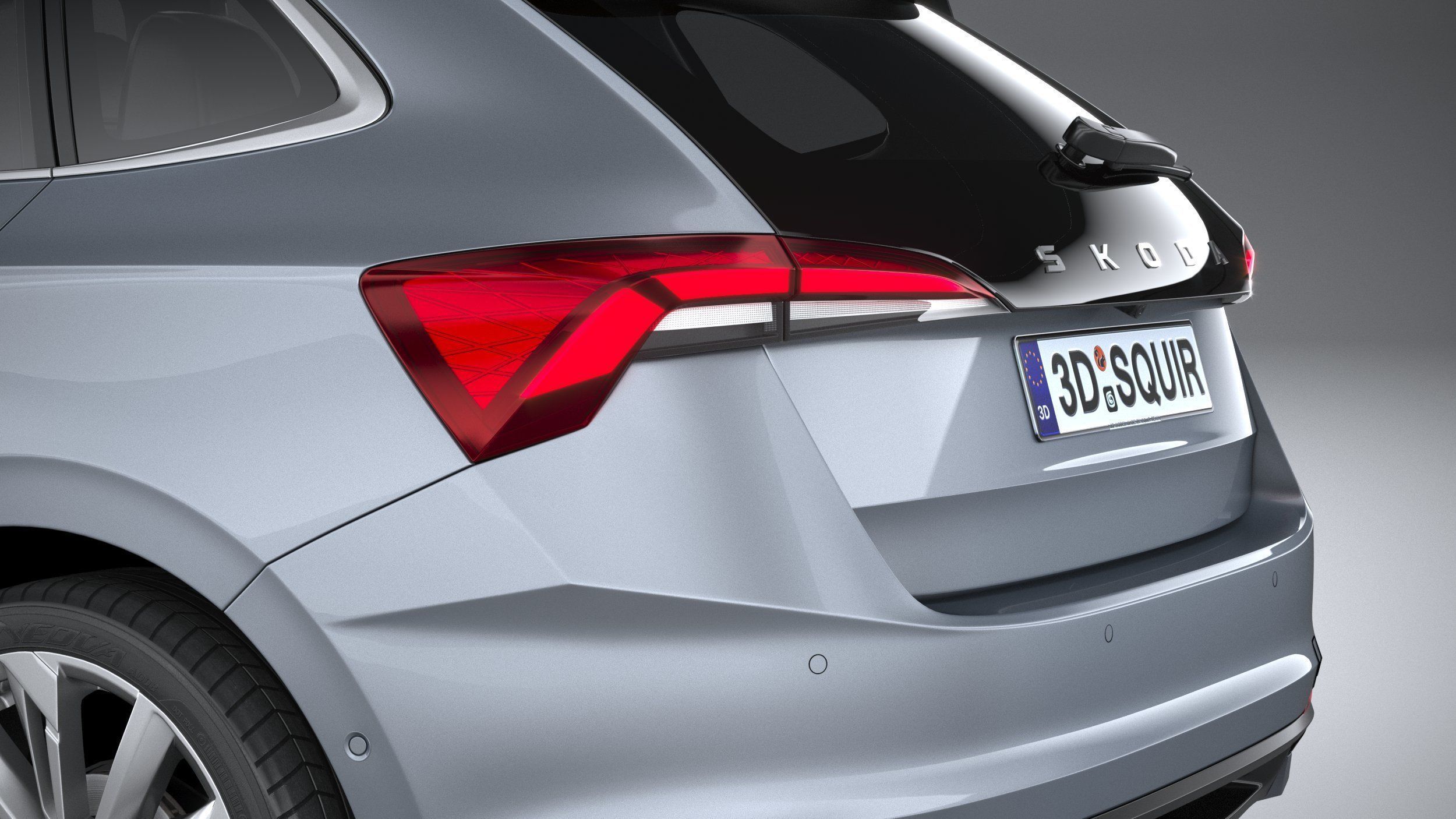 Skoda Scala 2024 3D model_6