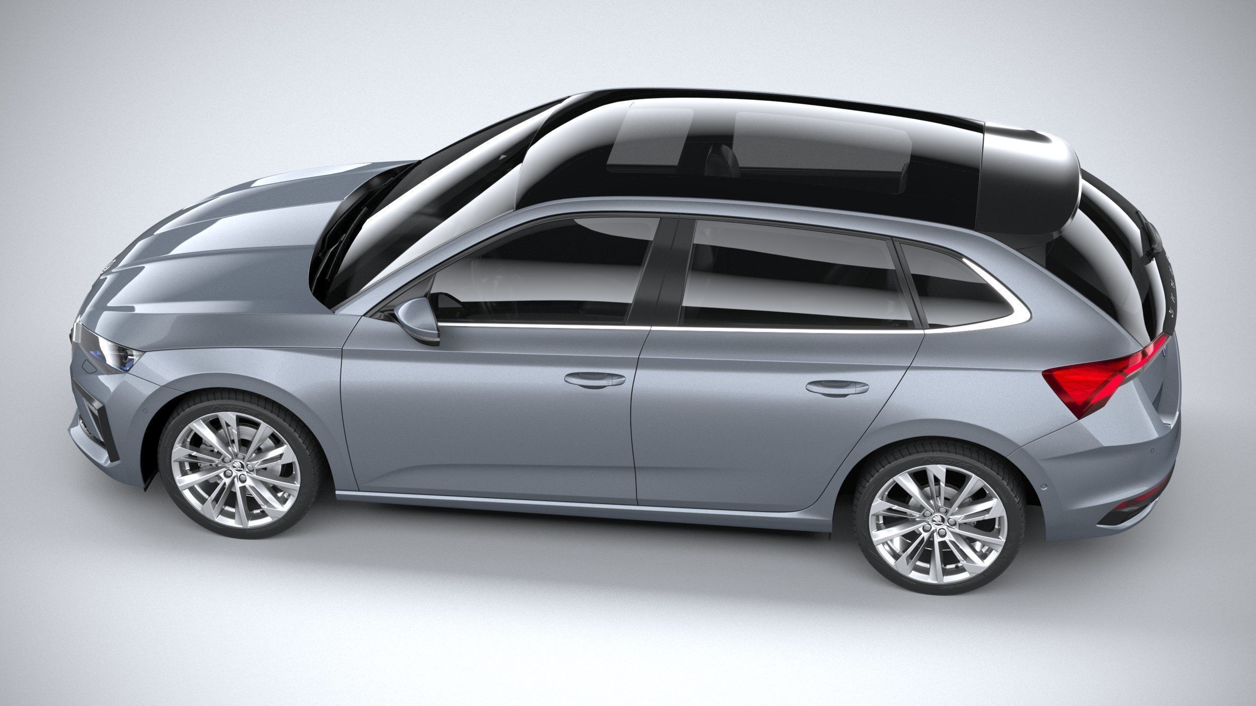Skoda Scala 2024 3D model_9