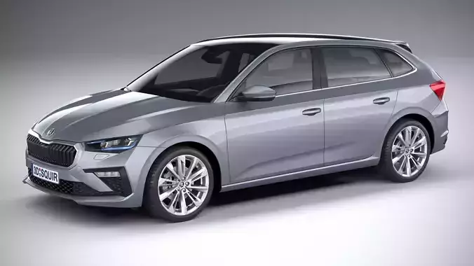 Skoda Scala 2024 3D model Skoda Scala 2024 3D model
