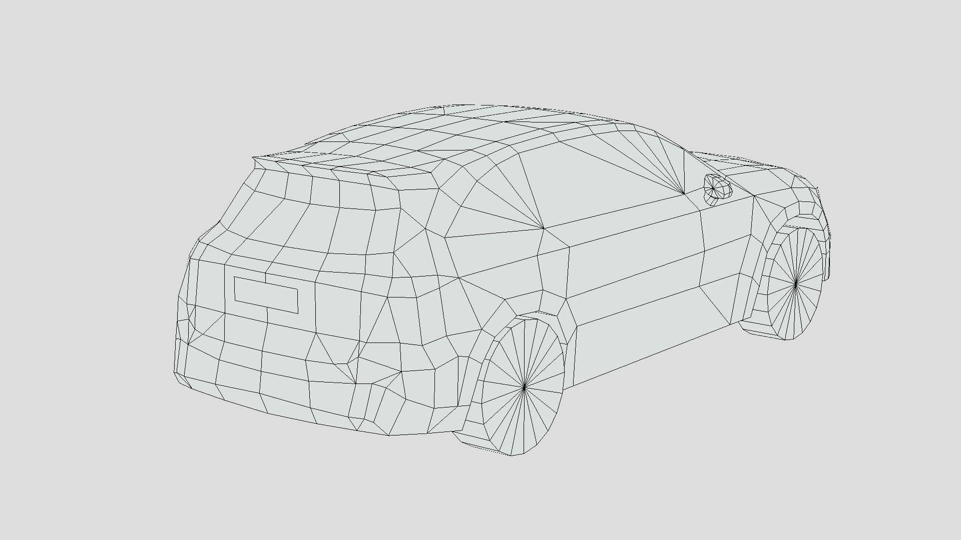 Mercedes Benz GLC63 AMG Low-poly 3D model_5