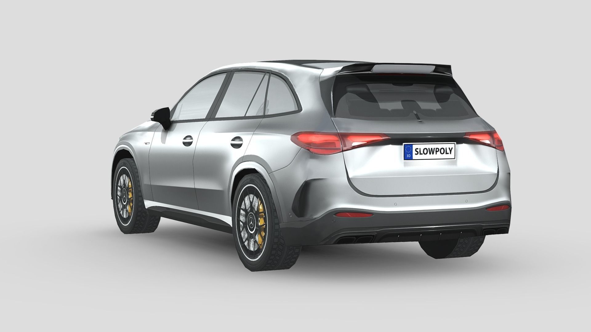 Mercedes Benz GLC63 AMG Low-poly 3D model_1