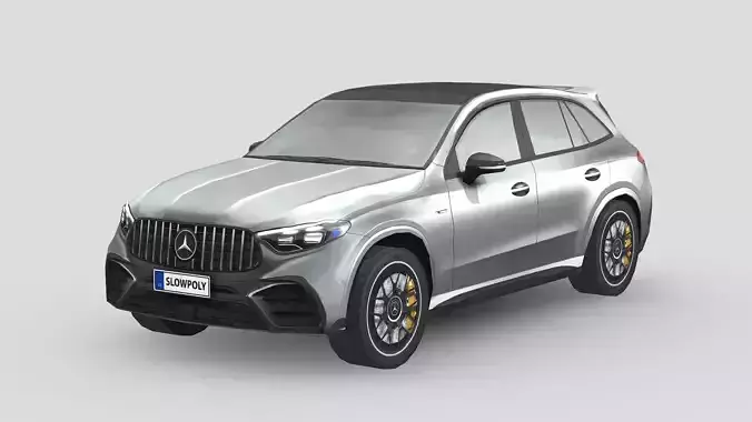 Mercedes Benz GLC63 AMG Low-poly 3D model