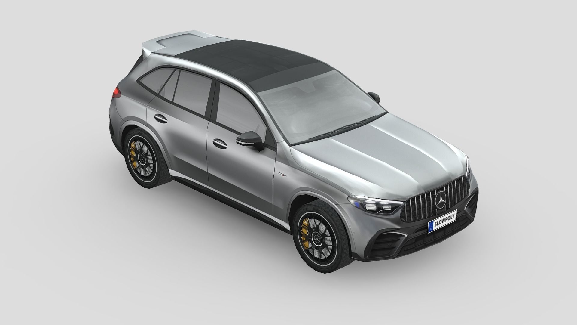 Mercedes Benz GLC63 AMG Low-poly 3D model_3