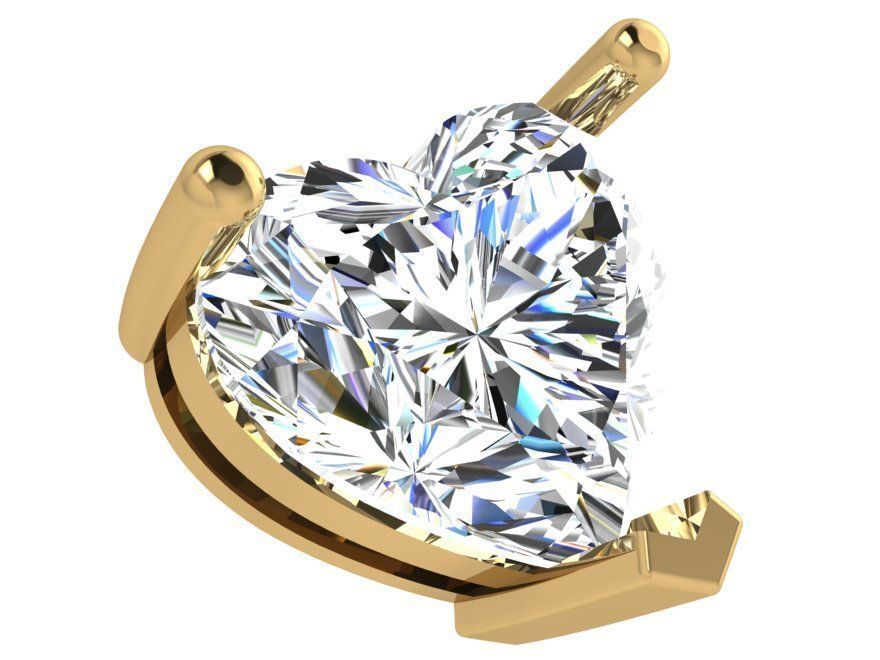 Heart Basket Setting Pendant 4734 3D print model_1