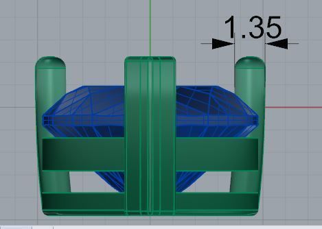 Heart Basket Setting Pendant 4734 3D print model_5