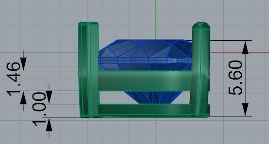 Heart Basket Setting Pendant 4734 3D print model_6