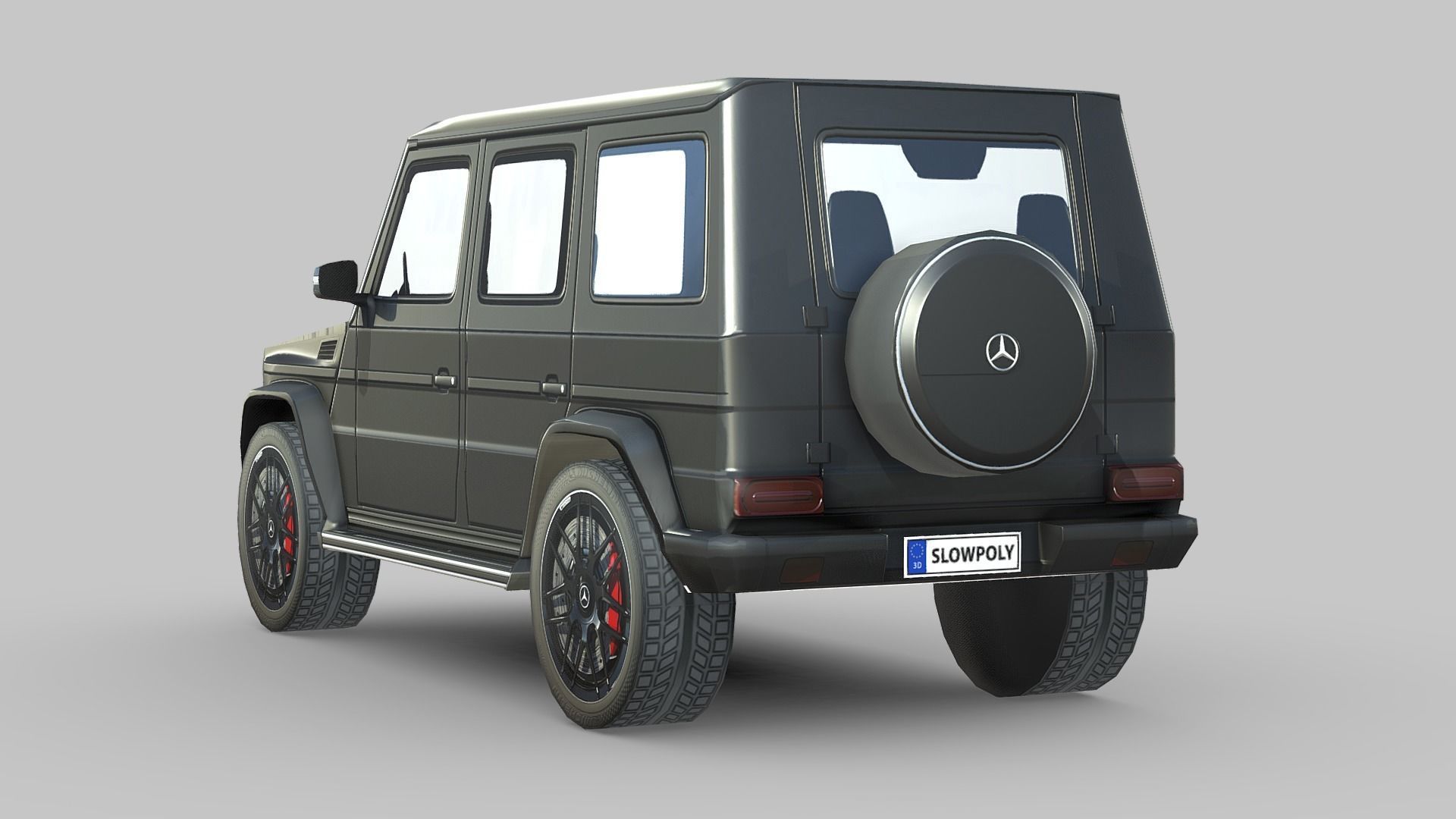 Mercedes G Class Free low-poly 3D model_1