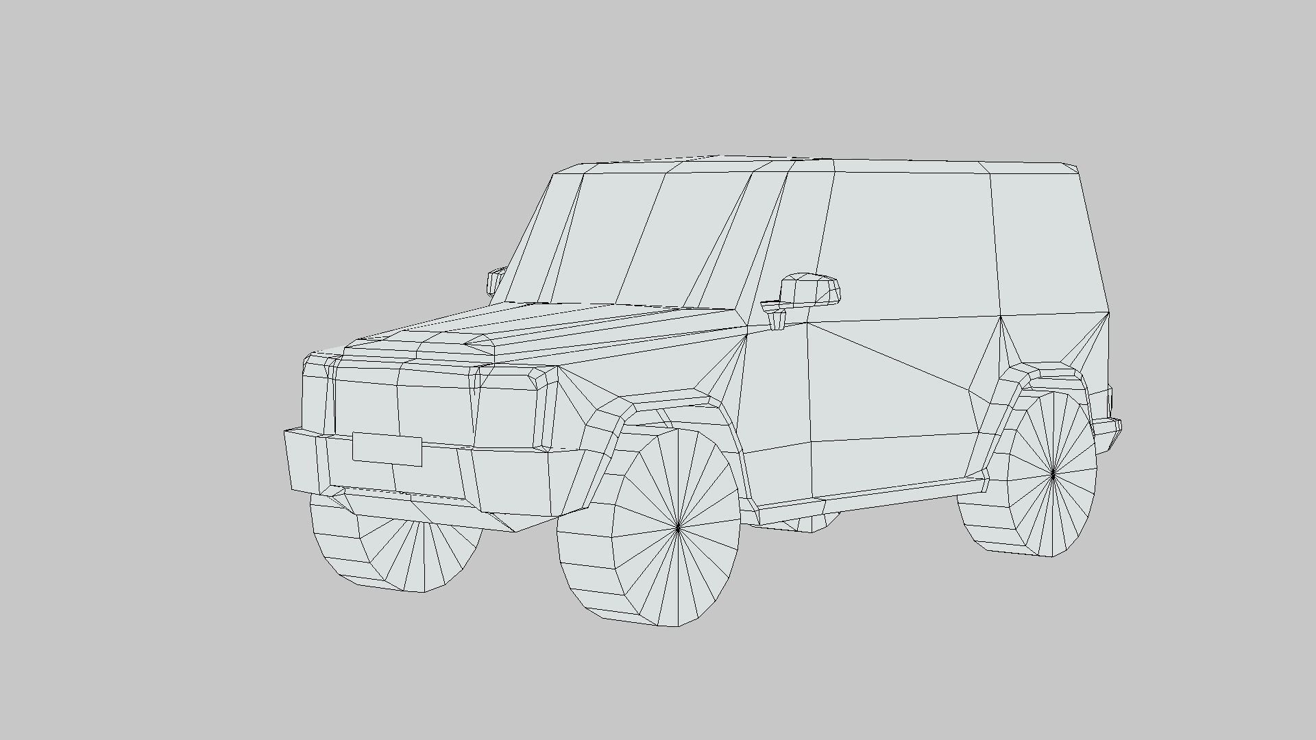 Mercedes G Class Free low-poly 3D model_4