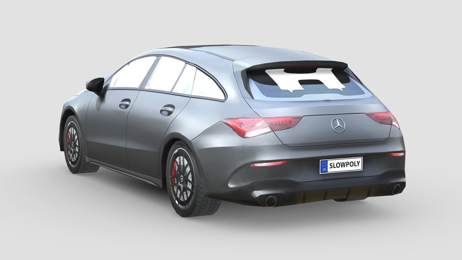 Mercedes-Benz AMG CLA 35 Shooting Brake Low-poly 3D model_1