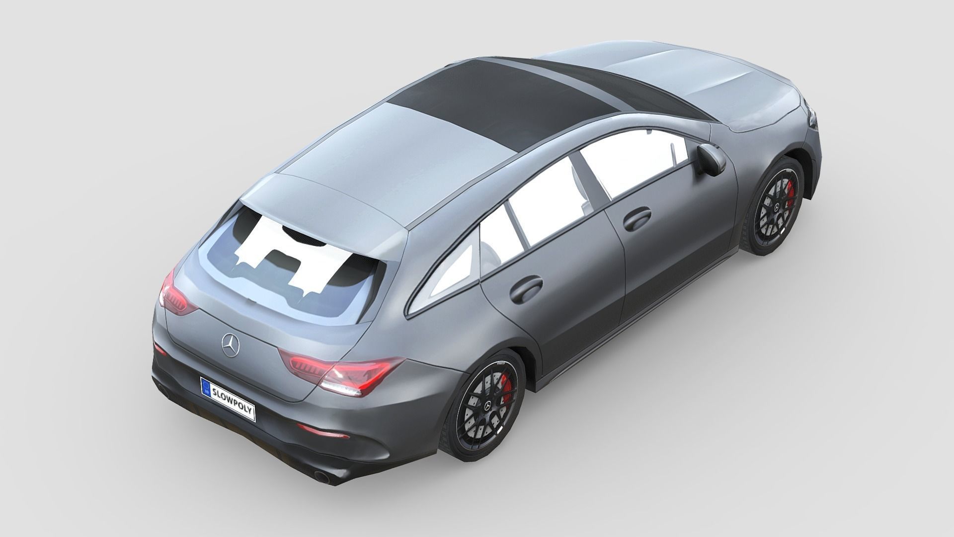 Mercedes-Benz AMG CLA 35 Shooting Brake Low-poly 3D model_4