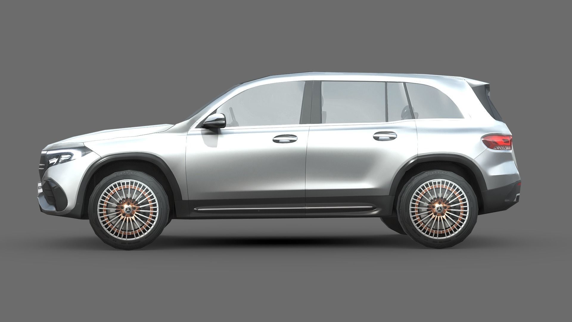 Mercedes-Benz EQB Low-poly 3D model_2