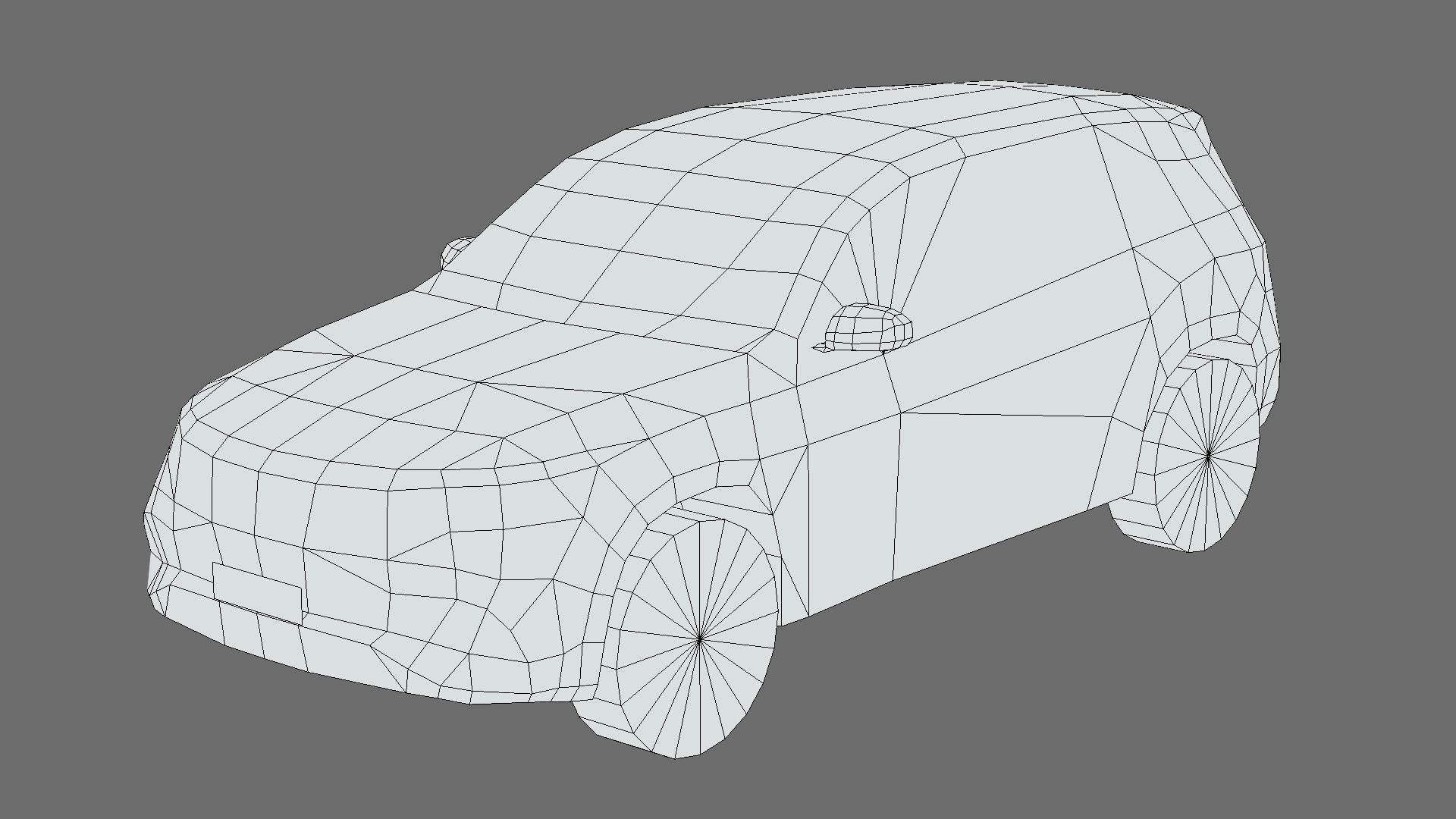 Mercedes-Benz EQB Low-poly 3D model_5