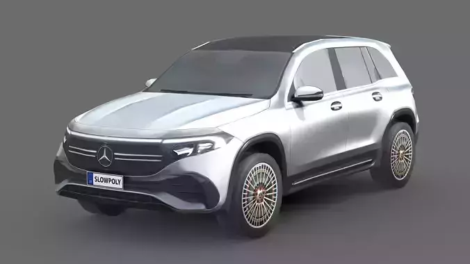 Mercedes-Benz EQB Low-poly 3D model