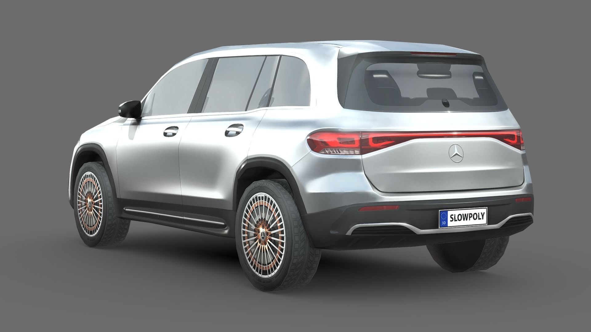 Mercedes-Benz EQB Low-poly 3D model_1