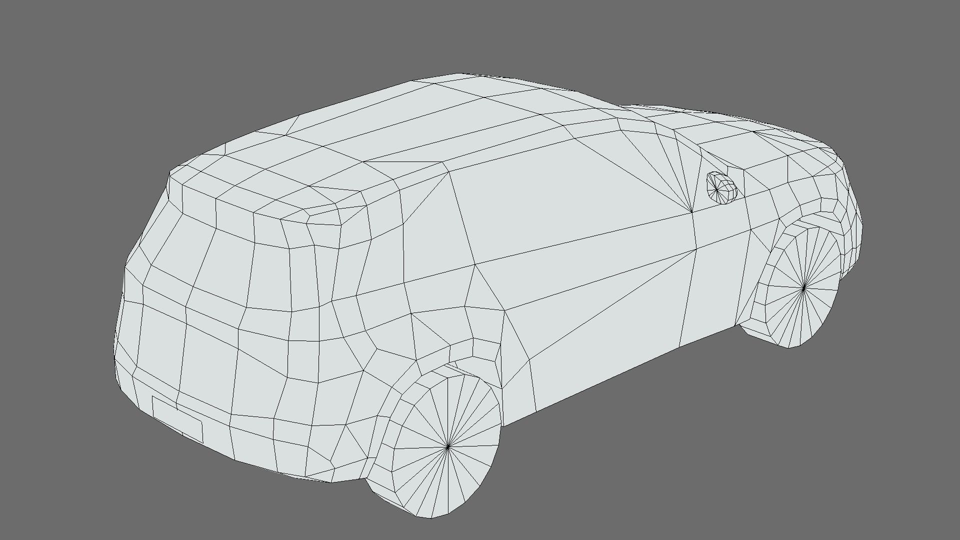Mercedes-Benz EQB Low-poly 3D model_6