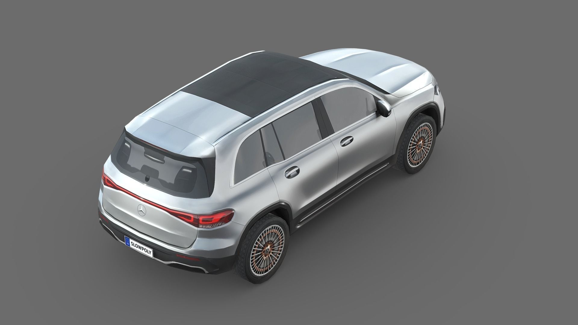 Mercedes-Benz EQB Low-poly 3D model_4