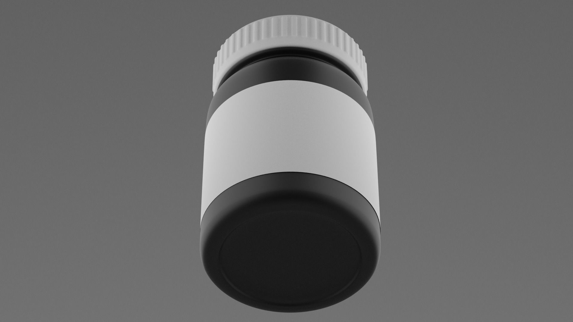 Cosmetic jar 3D model_2
