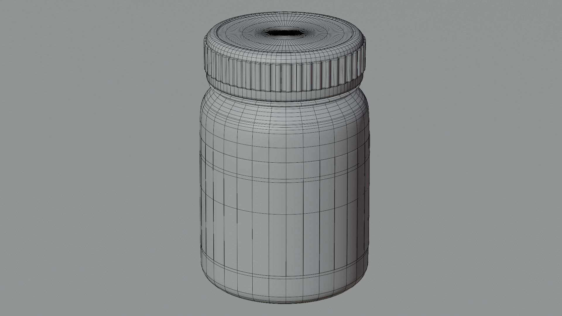 Cosmetic jar 3D model_5