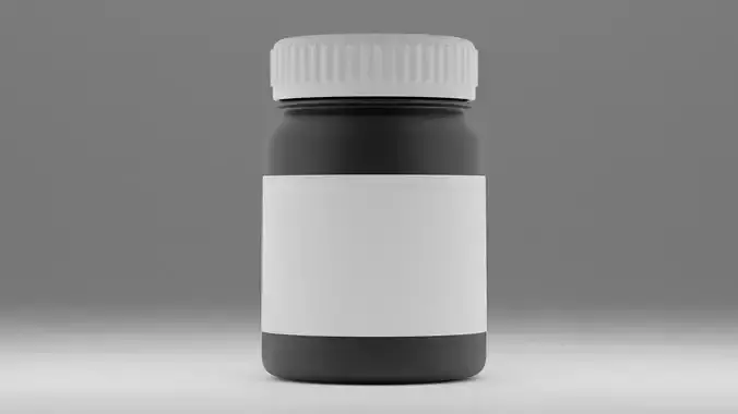 Cosmetic jar 3D model