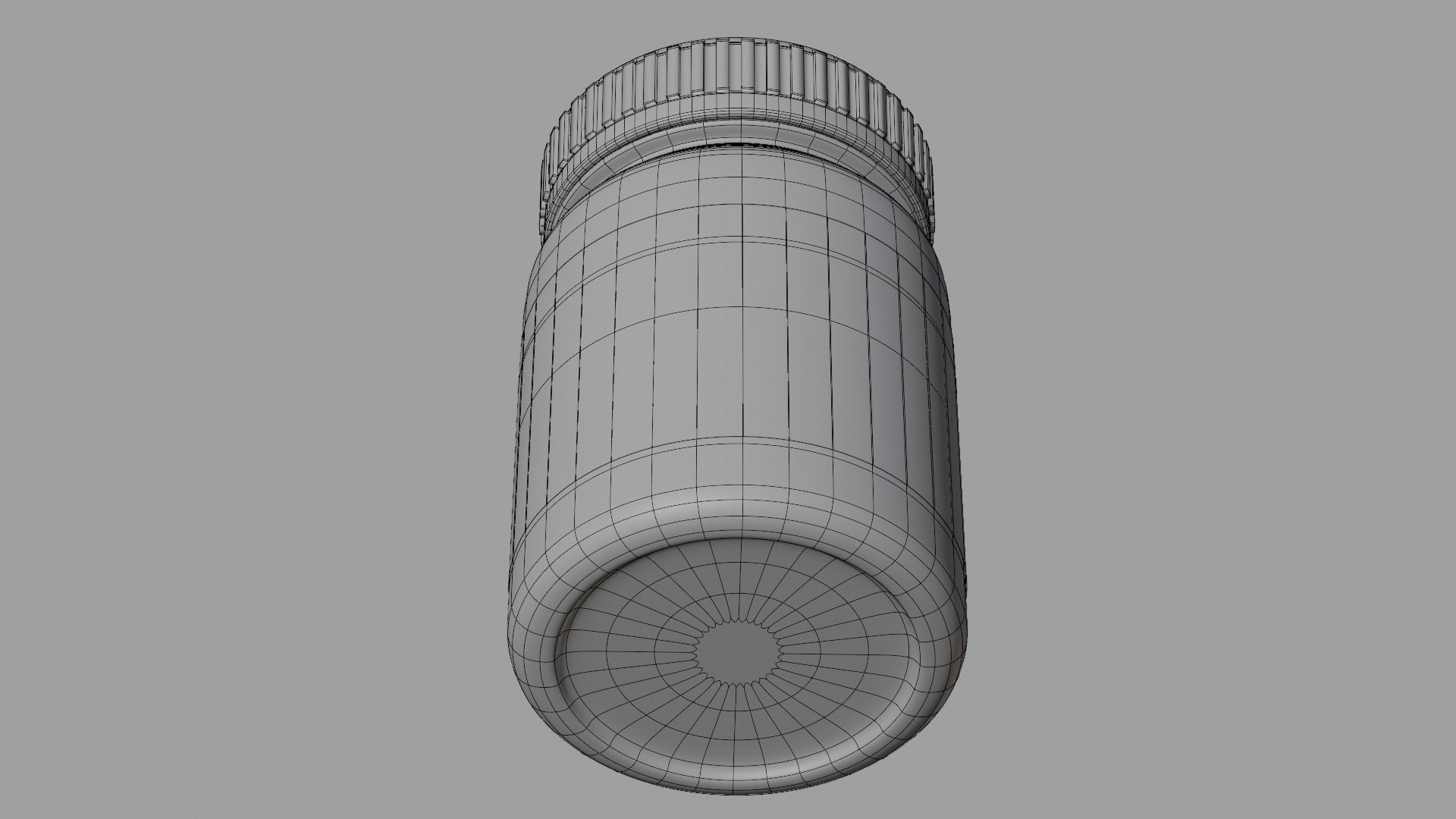 Cosmetic jar 3D model_6