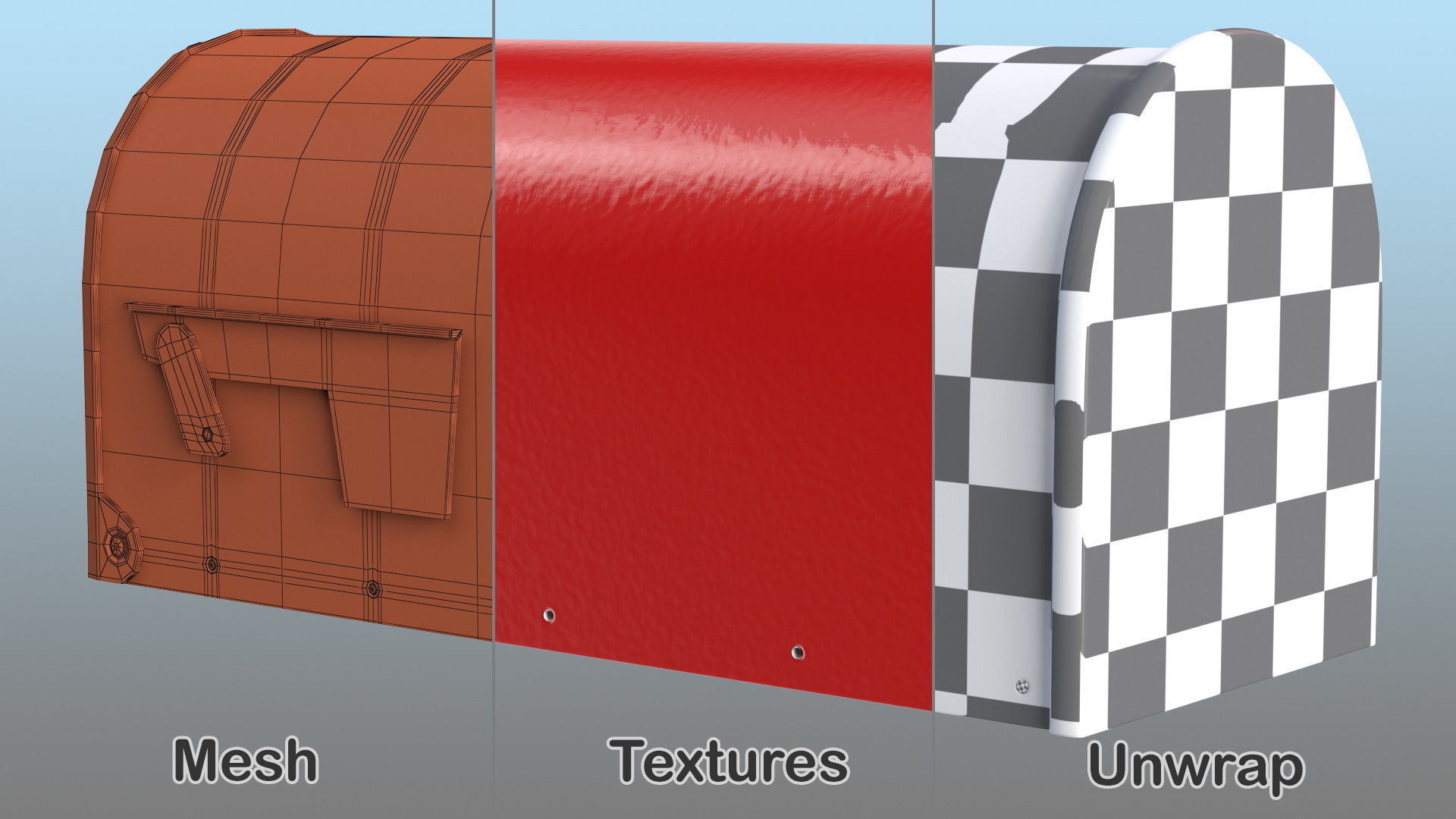 American Design Mailbox 3D model_11