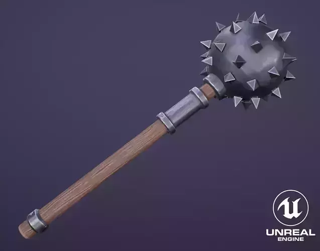 Stylized Morning Star Low-poly 3D model