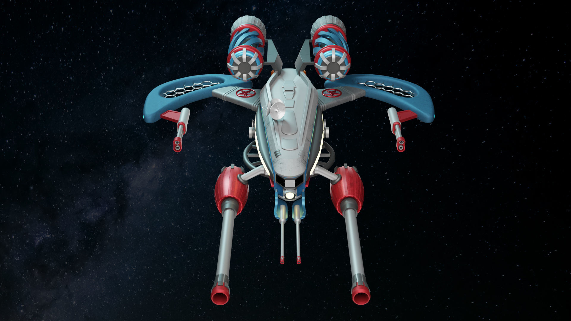 Spaceship 001 3D model_11