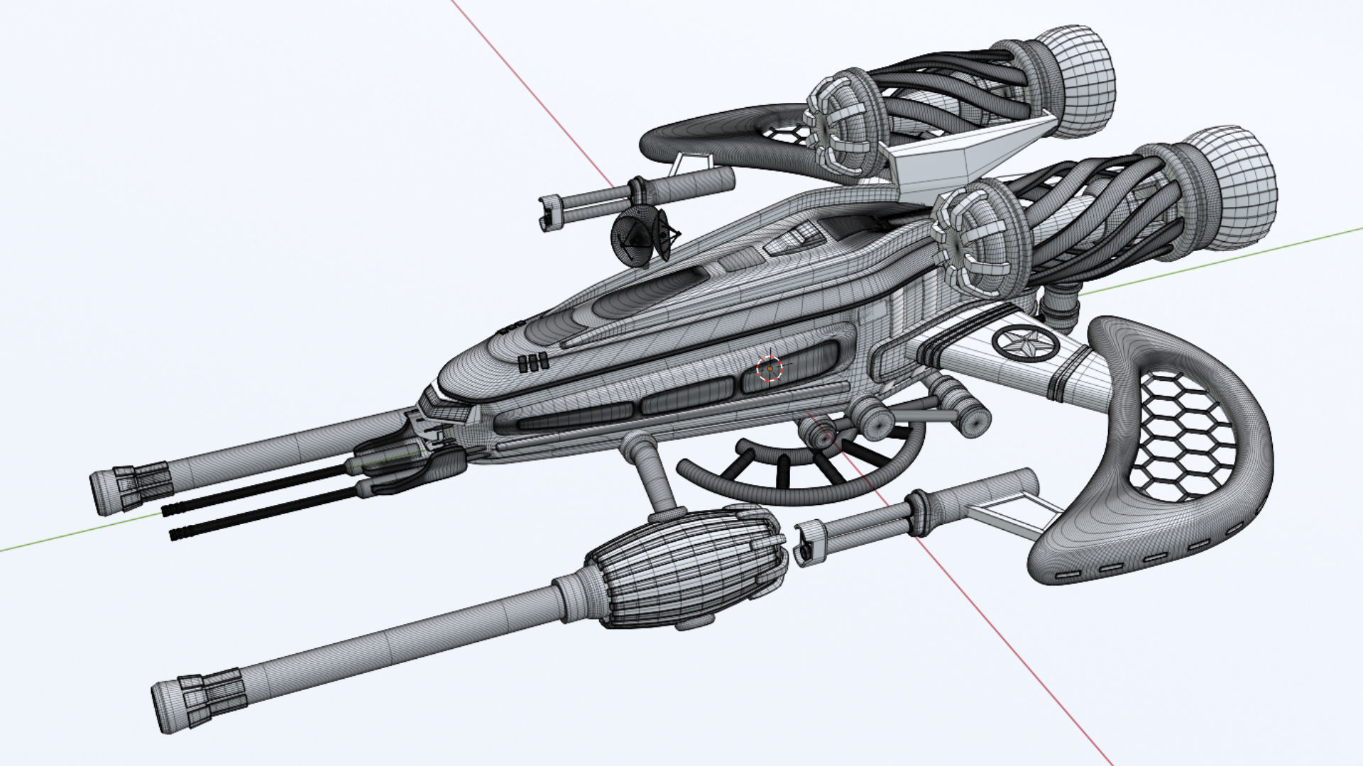 Spaceship 001 3D model_14