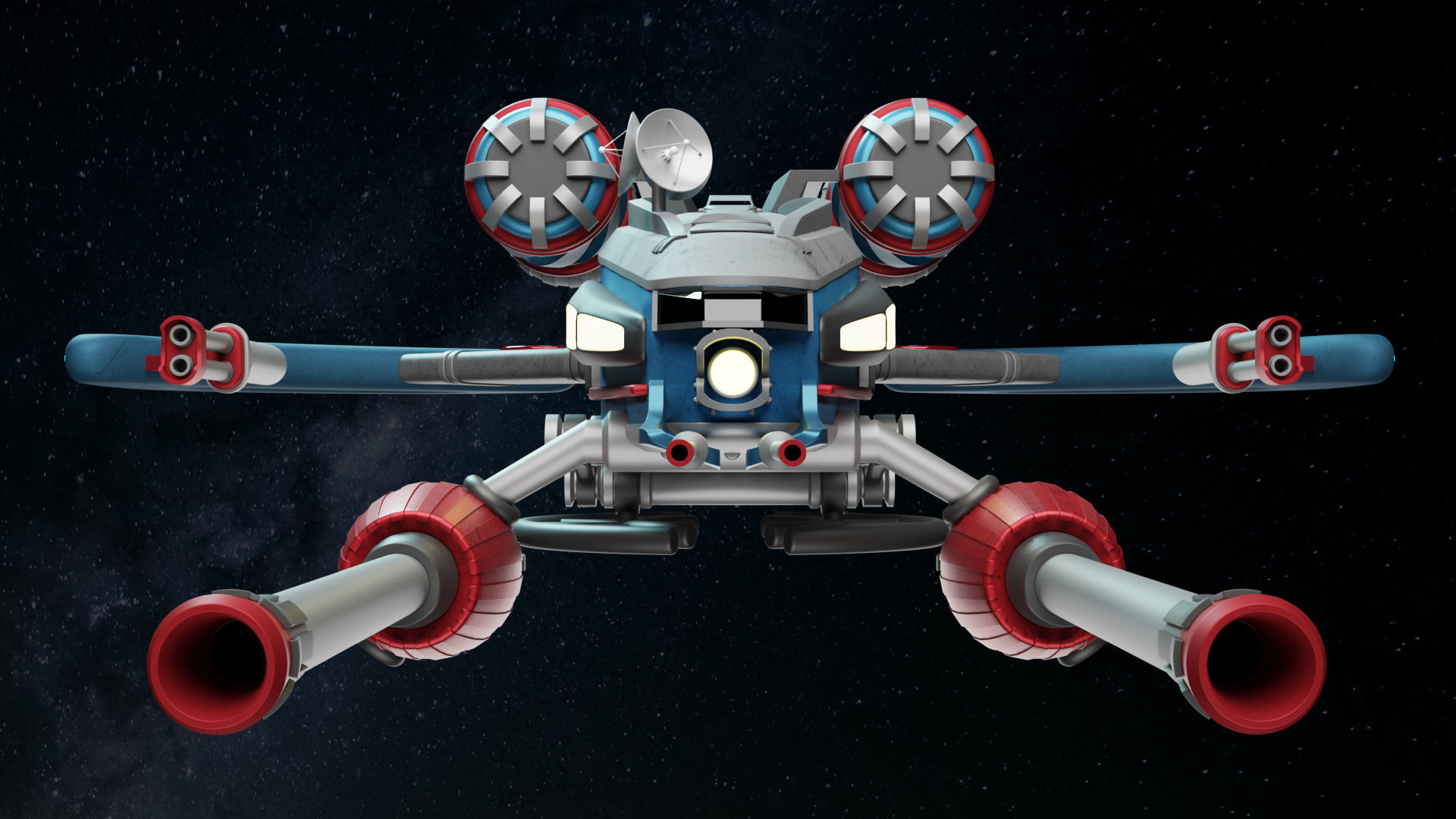 Spaceship 001 3D model_10