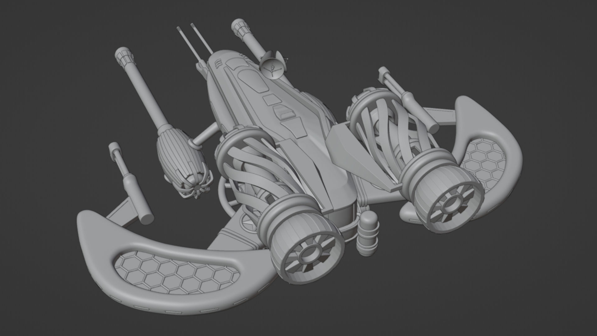Spaceship 001 3D model_23
