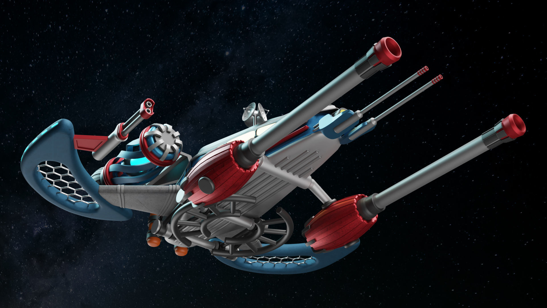 Spaceship 001 3D model_9