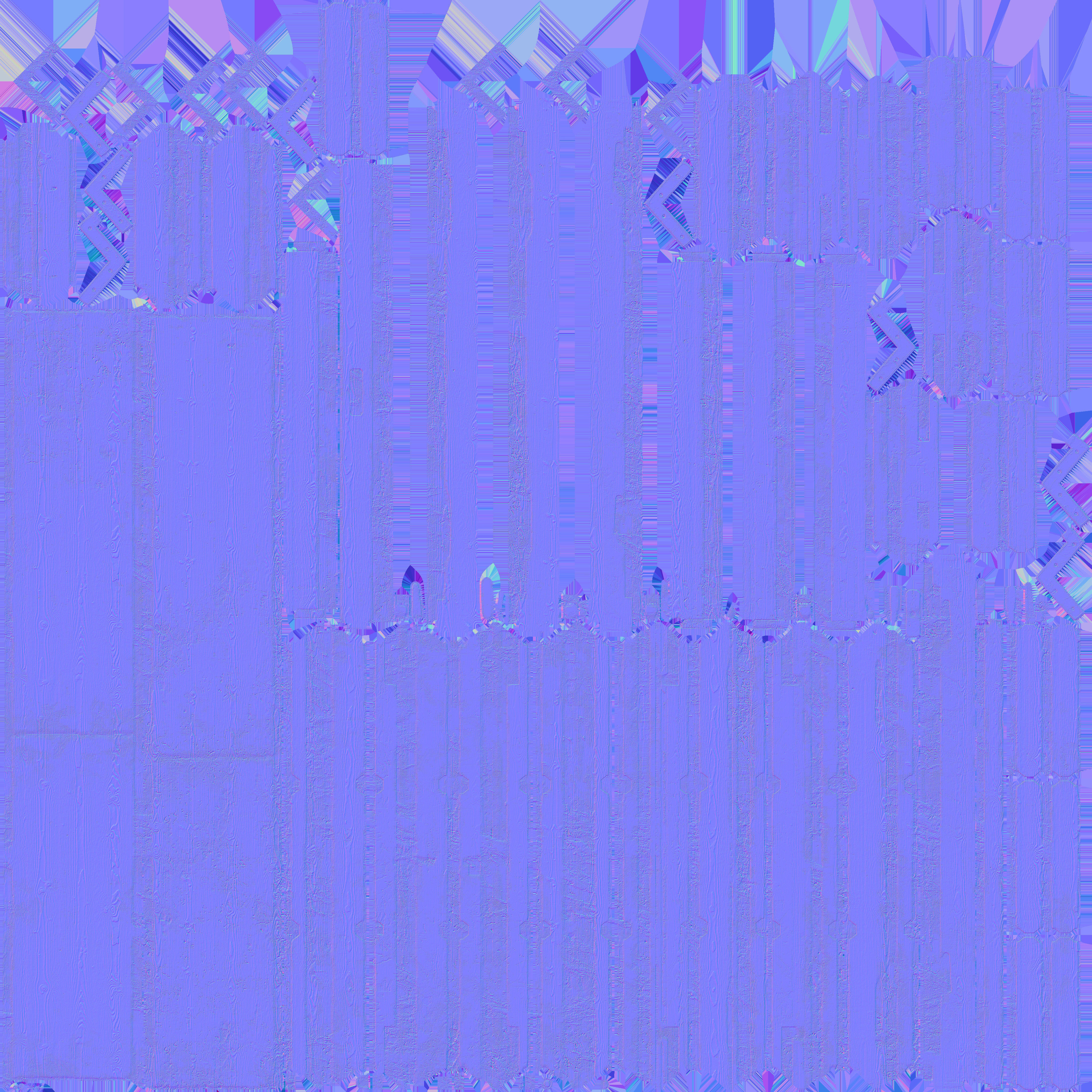 Old Painted Wood Window 3D model_6