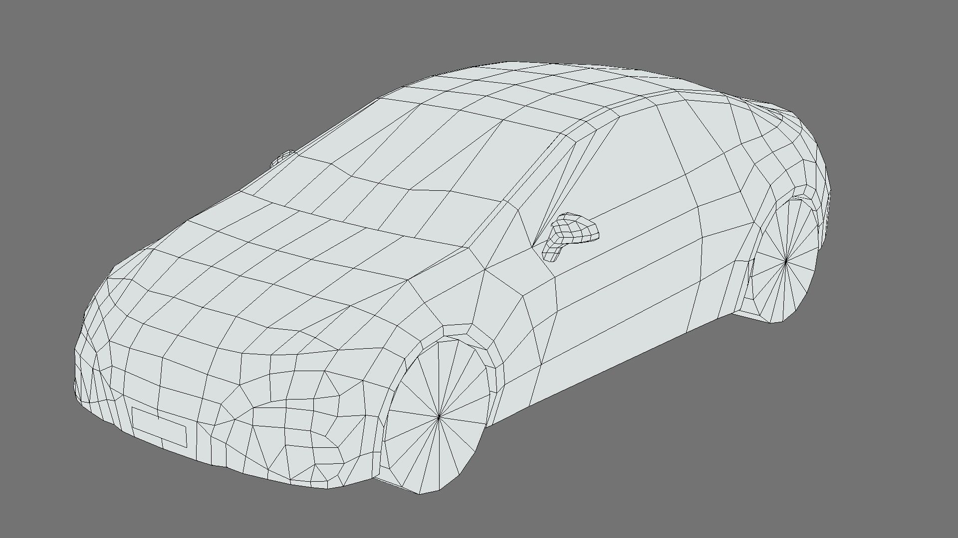 Mercedes-Benz EQE Low-poly 3D model_5