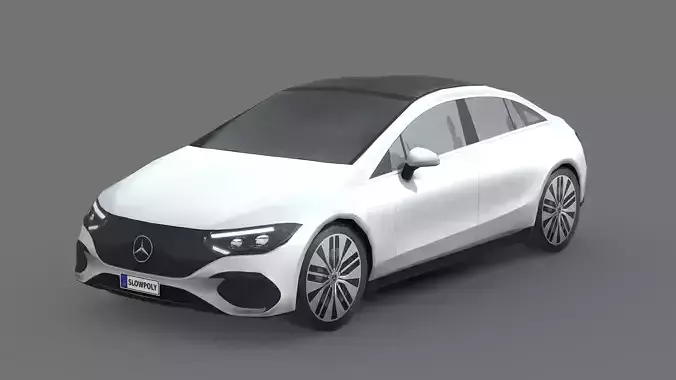 Mercedes-Benz EQE Low-poly 3D model