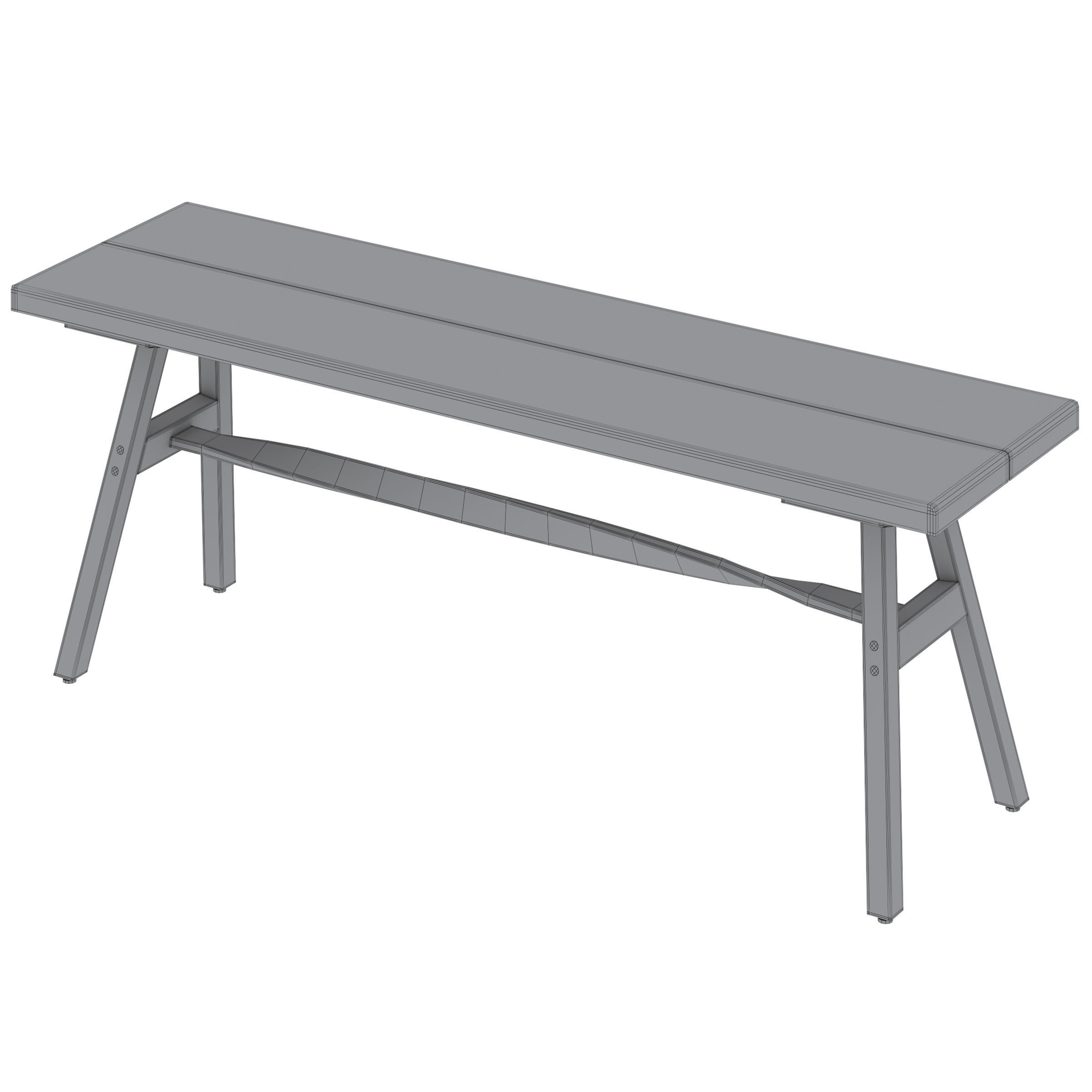 CRIB BENCH by Tom Raffield 3D model_5