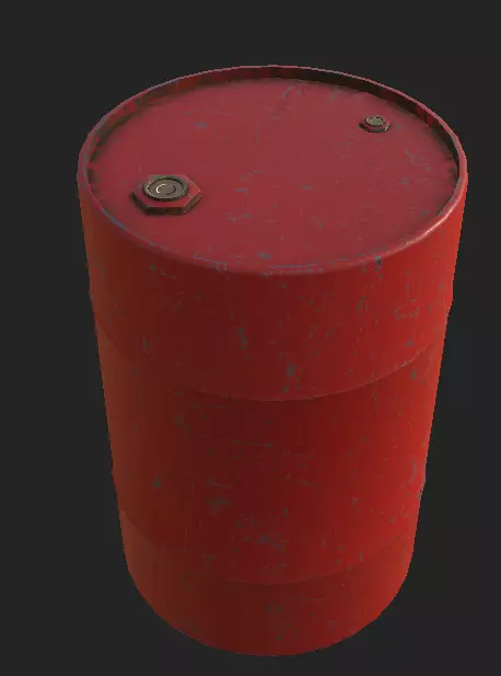 Realistic Barrel Free low-poly 3D model