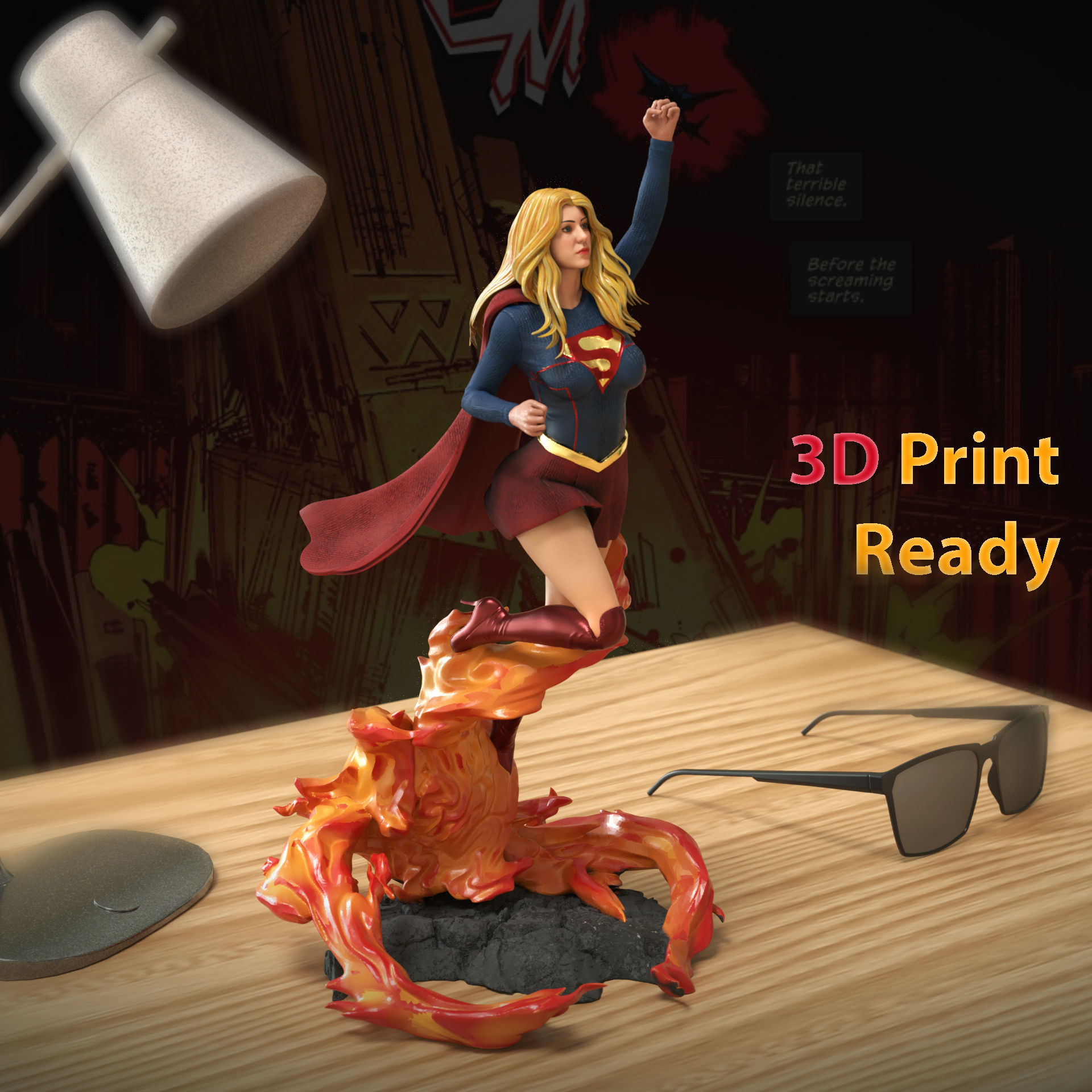 NSFW Super Girl - 3D Print 3D print model_4