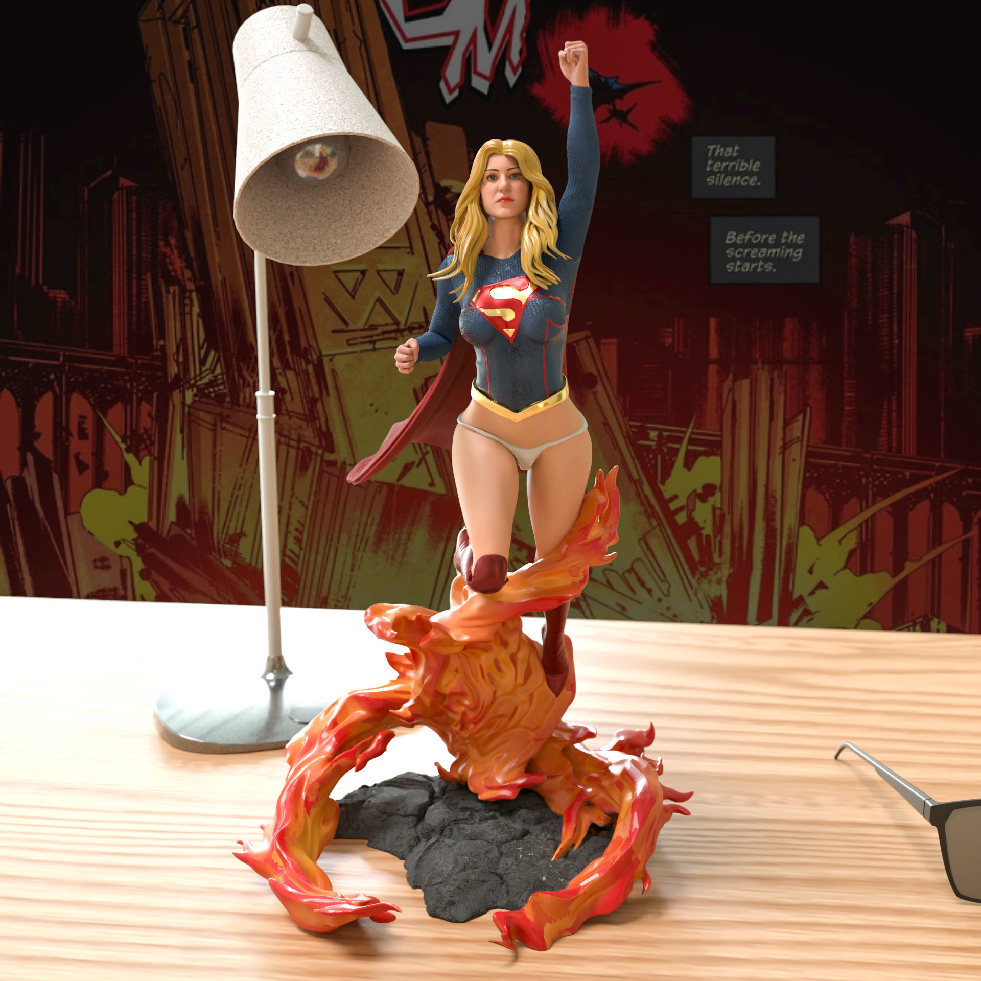 NSFW Super Girl - 3D Print 3D print model_12