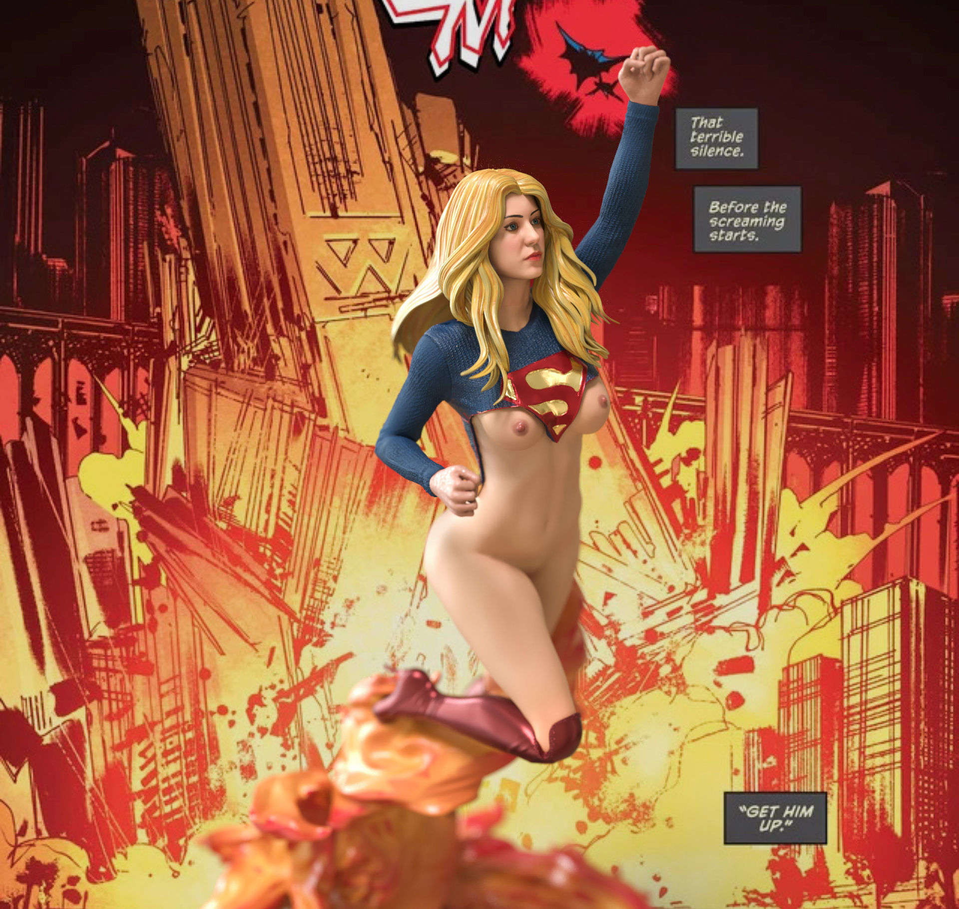 NSFW Super Girl - 3D Print 3D print model_11