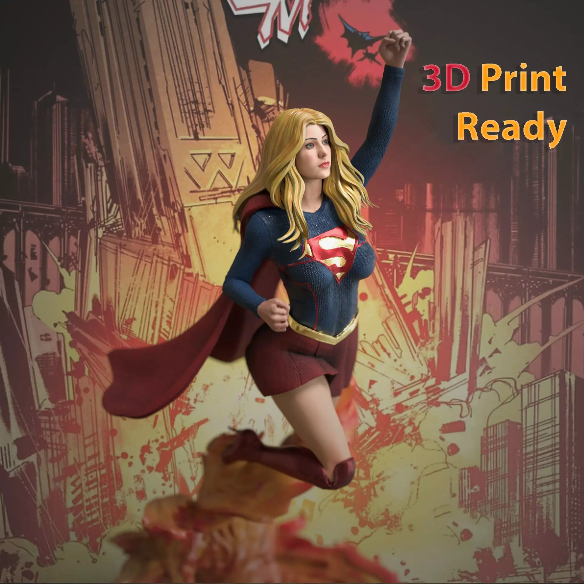 NSFW Super Girl - 3D Print 3D print model_0