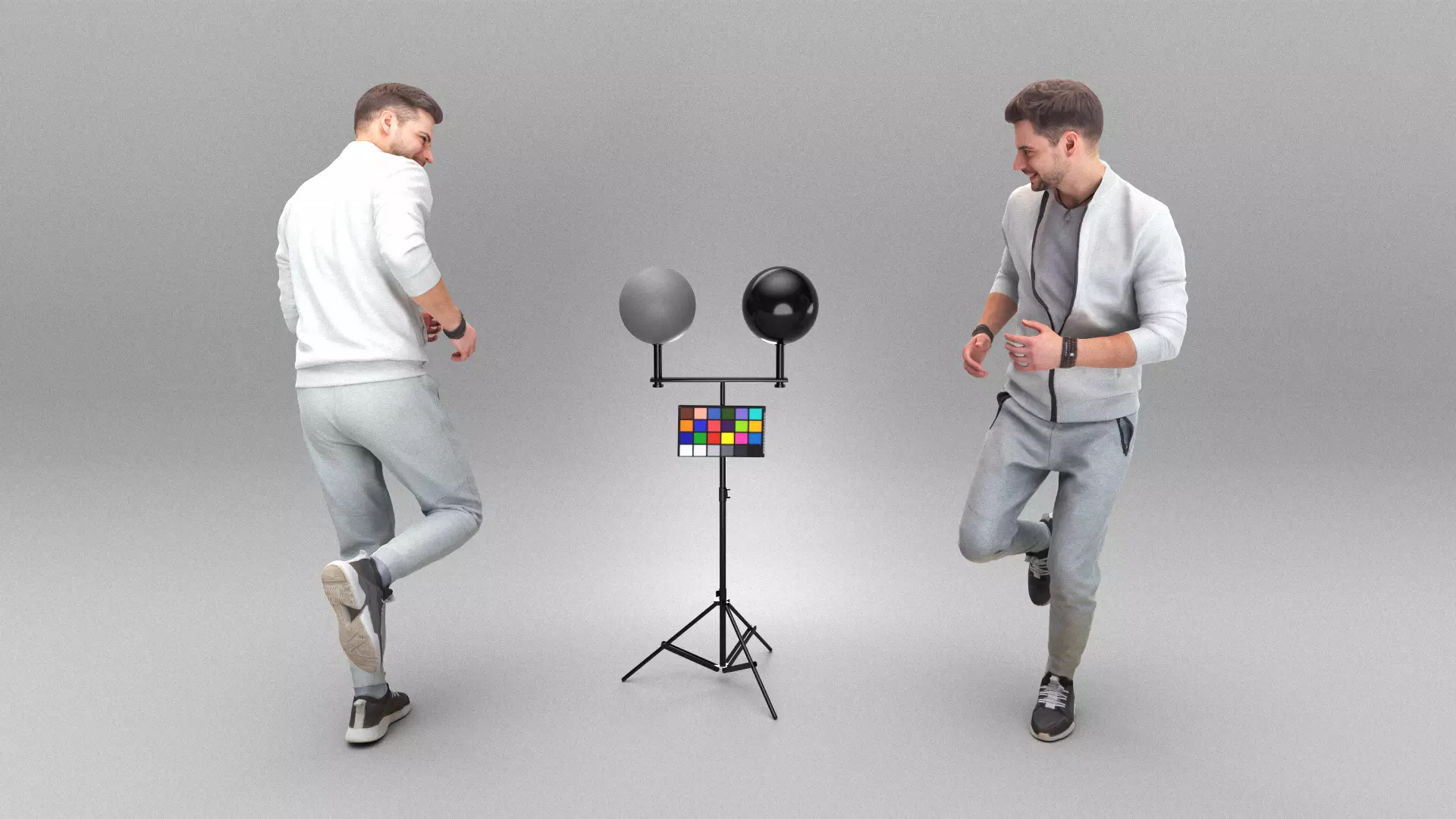 Handsome man running 407 Low-poly 3D model