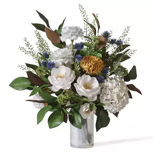 Flower Set 067 magnolia peony carnation