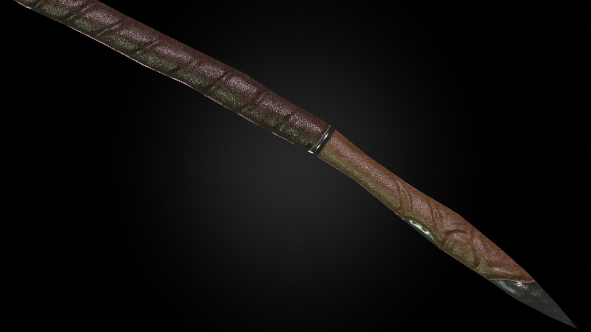 Dragon battleaxe Low-poly 3D model_16