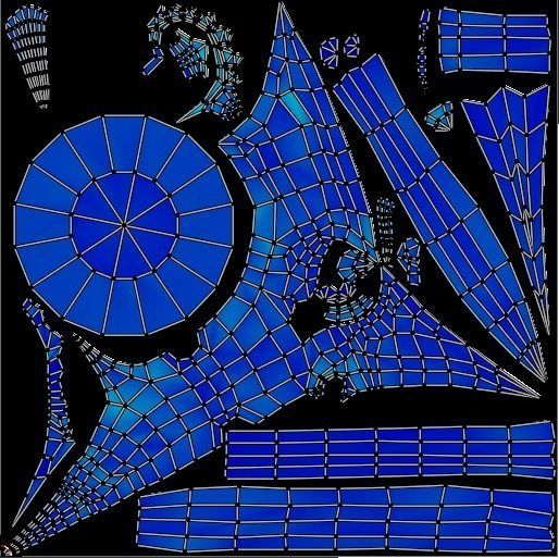 Dragon battleaxe Low-poly 3D model_28